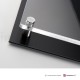 Particolare colore di fondo alluminio nero per targa DualPlate Aspect 2-1 Black
