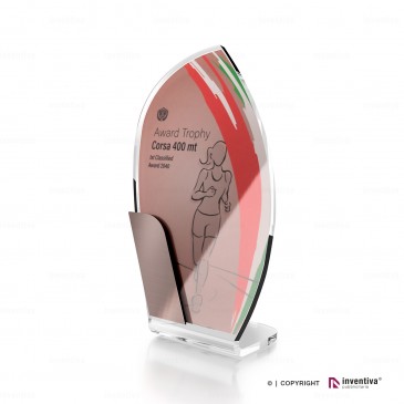 Trofeo Running: Modello Vela Premium bronzo piegata