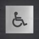 Targhette Toilette alluminio disabili