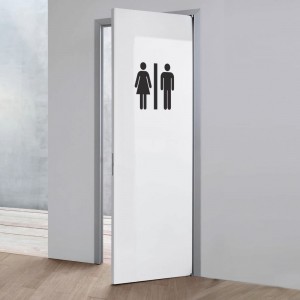 Adesivi toilette. Per porte bagno donna uomo