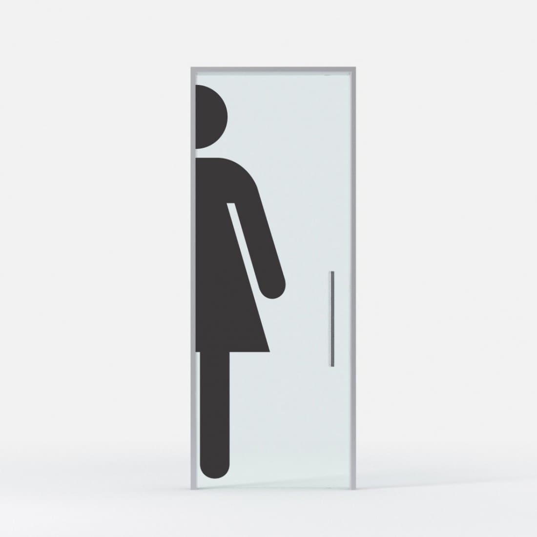 Adesivi toilette donna: Adesivo Big per porta bagno