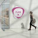 Insegna per museo: modello Plek in plexiglass