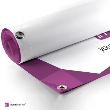 Banner Striscione Pubblicitario Personalizzato 3x1m In PVC Per Esterno - Fabbricazione Italiana
