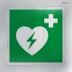 Cartello Defibrillatore a parete E010: plexiglass