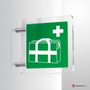 Cartello Plex: Borsa medica d'emergenza E027 bifacciale