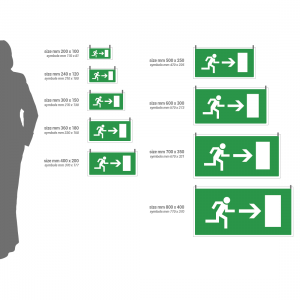 Logo Uscita Di Emergenza Ansell LED Inbouw Nooduitgang Bord Razzo Wit