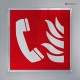 Cartello Plex: Telefono di emergenza antincendio F006 monofacciale