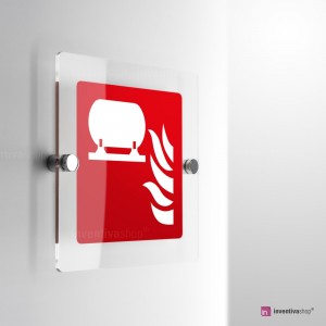 Cartello Plex: Installazione fissa antincendio F012 monofacciale