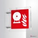 Cartello Plex: Estintore fisso antincendio F013 bifacciale