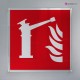 Cartello Plex: Spingarda antincendio F015 monofacciale