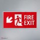 Cartello Plex: Uscita antincendio monofacciale