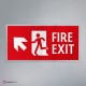 Cartello Plex: Uscita antincendio monofacciale