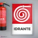 Cartello Plex: Antincendio Idrante