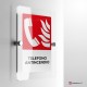 Cartello Plex: Antincendio telefono
