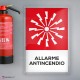 Cartello Plex: Antincendio allarme