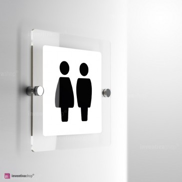 Cartello Plex: Toilette Bold monofacciale