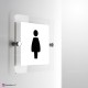 Cartello Plex: Toilette Bold monofacciale