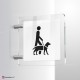 Cartello Plex: Accesso consentito ai cani da assistenza bifacciale