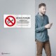 Cartello Plex orizzontale: Vietato fumare con legge.