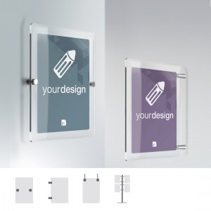 Cartello Plex personalizzabile: rettangolare verticale