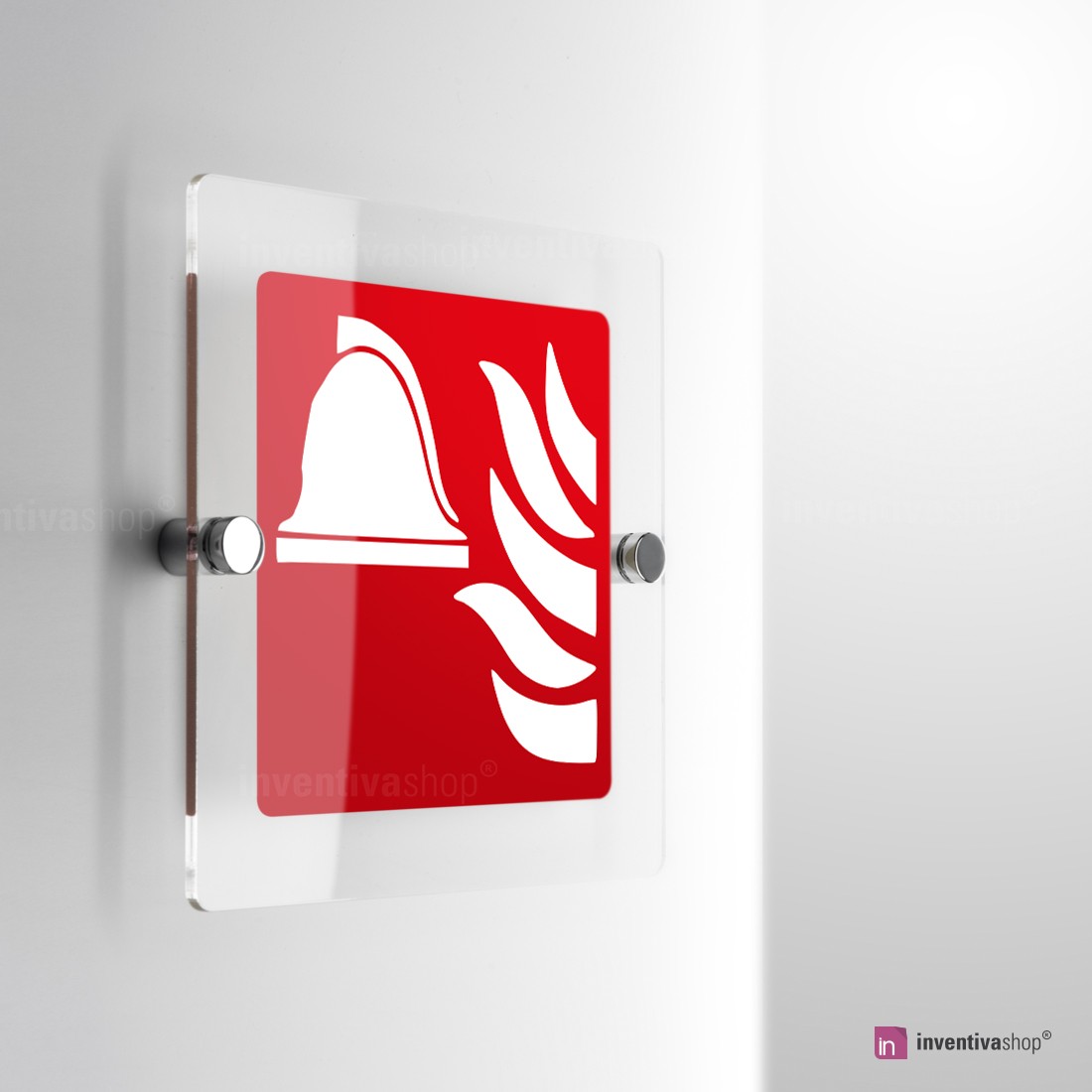 Alzata asciutto, nota carteiio Brand protezione., Alu-Dibond seruna 29,70 x 10,50 cm