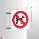 Cartello Plex: Vietato l'accesso ai cani bifacciale