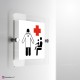 Cartello Plex: Guardia Medica monofacciale a parete