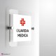 Cartello Plex: Guardia Medica monofacciale a parete