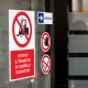 Adesivo vietato il transito di carrelli elevatori