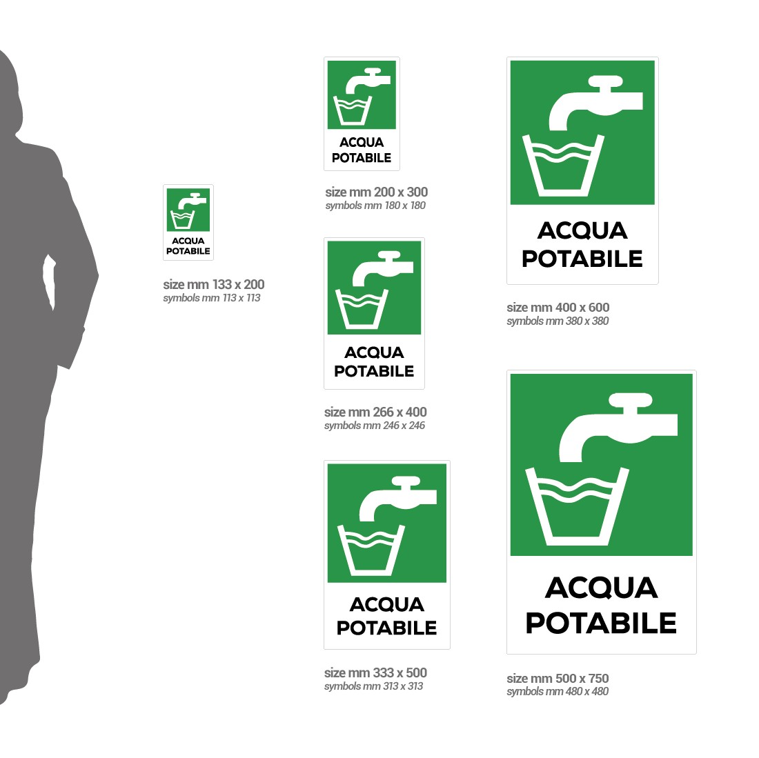 Segnaletica Acqua Calda Centro Sill Shop - Adesivo Per Tubazioni Vapore
