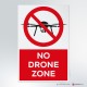 Cartello No drone zone