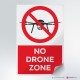  Adesivo No drone zone