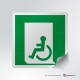 Adesivo Uscita d'emergenza disabili E026-E030