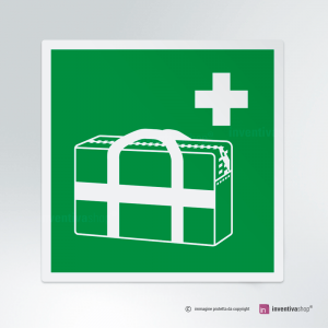 Cartello multi-materiale: Borsa medica d'emergenza E027
