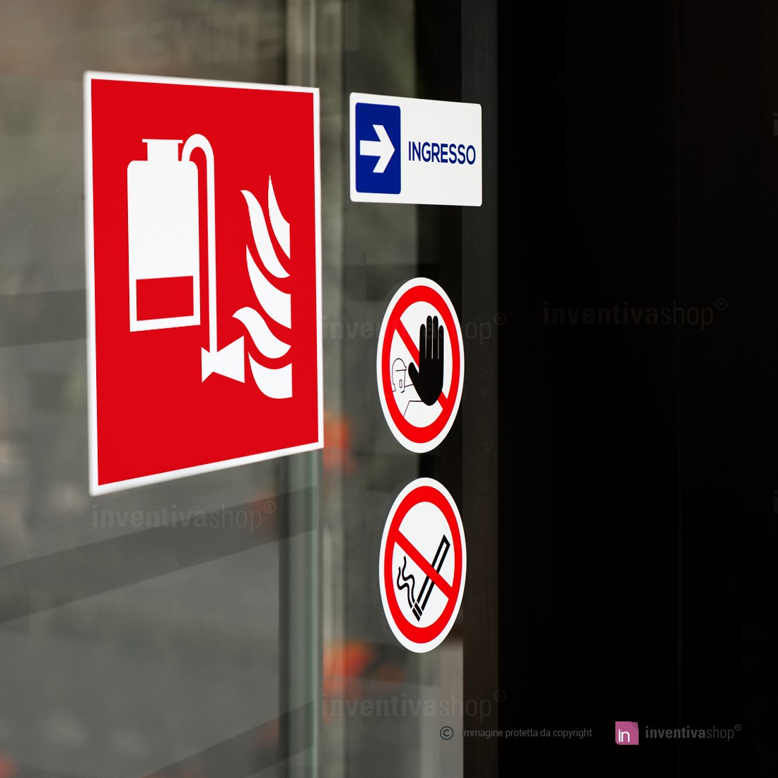 Segno di estintore a schiuma spray Immagini Vettoriali Stock - Alamy