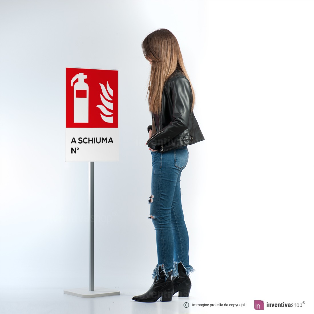 Cartello Estintore a schiuma nr - - Sicurezza sul lavoro e