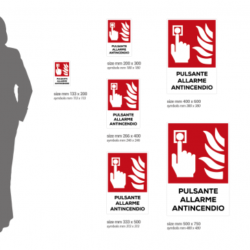 Cartello all. pulsante allarme antincendio 240.46.00 d&b | ASTORI