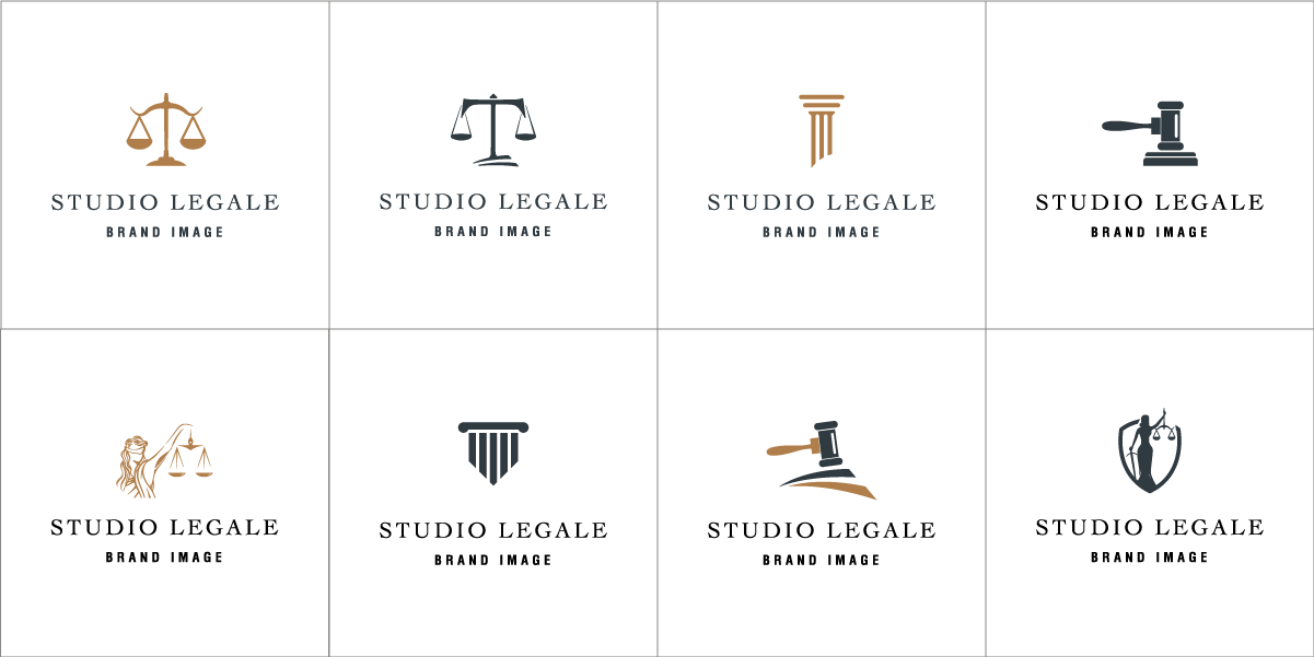 Logo per studio legale: pittogrammi