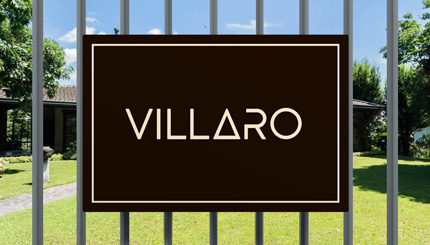 Cartello per cancello di Villa