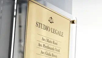 Targa professionale studio legale