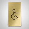 Pittogramma disabili finitura gold