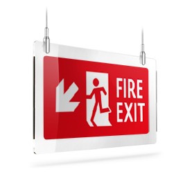 Fire exit rosso sx giù