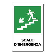 Scale d'emergenza Sx giù
